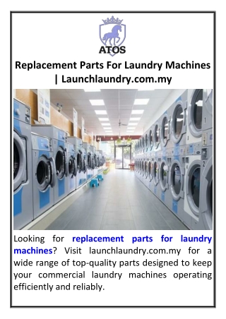 Replacement Parts For Laundry Machines