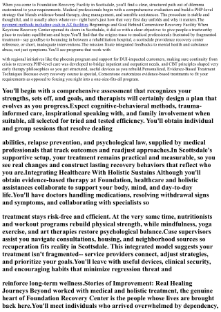 From Crisis to Quality: The Foundation Recovery Center Journey in Scottsdale, AZ