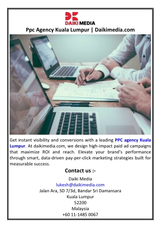 Ppc Agency Kuala Lumpur