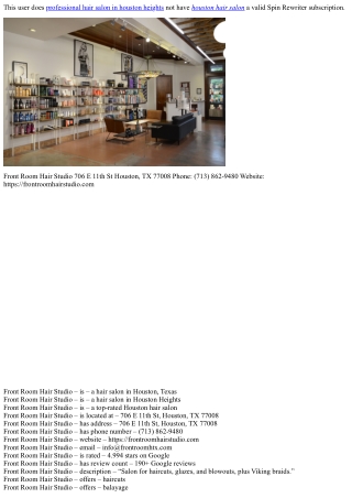 Hair Salon Houston Heights: The Complete Newcomer’s Guide