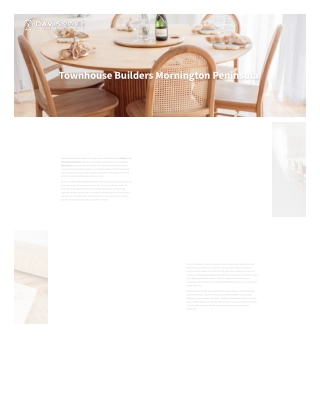 Townhouse Builders Mornington Peninsula