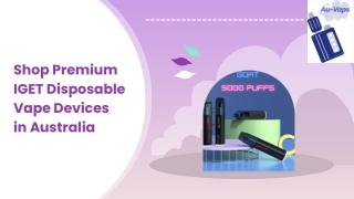 Shop Premium IGET Disposable Vape Devices in Australia