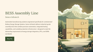 From Cells to Megawatts Semco’s BESS Assembly Line