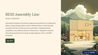 From Cells to Megawatts Semco’s BESS Assembly Line