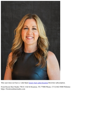 Houston Heights Salon: Kid-Friendly Services Parents Trust