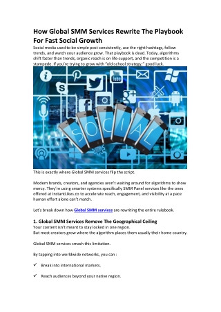 Global SMM Services for Rapid Growth | SMM Panel & USA SMM Panel Guide