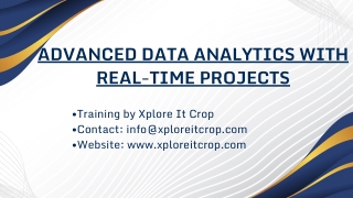 Advanced Data Analytics with Real-Time Projects