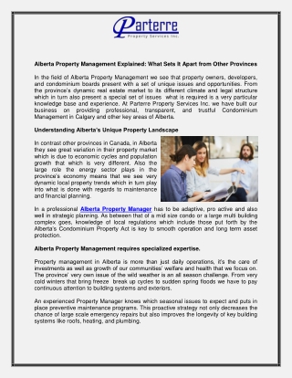Alberta Property Management Explained What Sets It Apart from Other Provinces