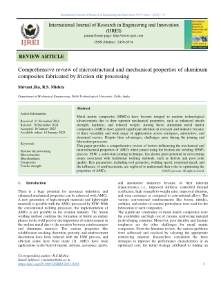 Review of Microstructure and Mechanics of Aluminum Composites via FSP