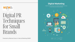 Presentation - Digital PR Techniques for Small Brands