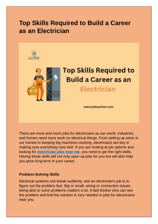 JobsYahan-Top-Skills-Required-to-Build-a-Career-as-an-Electrician