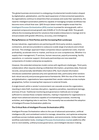 Intelligent Process Orchestration market