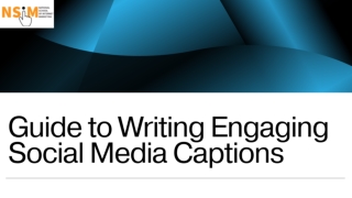 Guide to Writing Engaging Social Media Captions