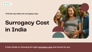 Surrogacy Cost in India | World Fertility Services