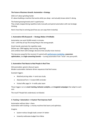 Automated Growth Systems: The New Way Brands Scale in 2025