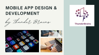 Mobile App design and Development service provider Company in Gurugram and mohali -Thunder Brain