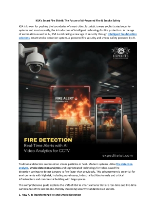 KSA's Smart Fire Shield - The Future of AI-Powered Fire & Smoke Safety