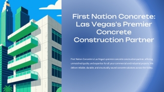 Las Vegas Concrete Contractor | Commercial Concrete Company NV