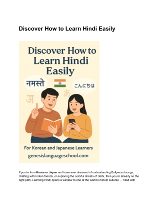 Discover How to Learn Hindi Easily