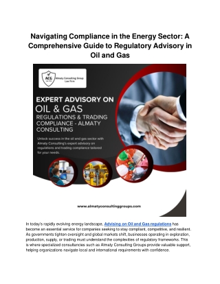Navigating Compliance in the Energy Sector_ A Comprehensive Guide to Regulatory Advisory in Oil and Gas