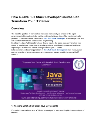 Java full stack