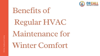 Benefits of Regular HVAC Maintenance for Winter Comfort