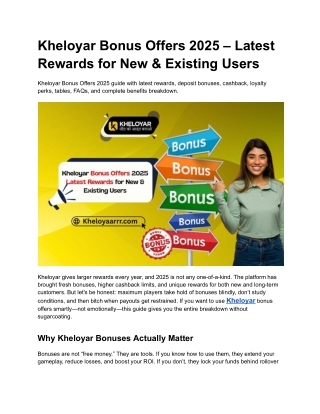 Kheloyar Bonus Offers 2025 – Latest Rewards for New & Existing Users