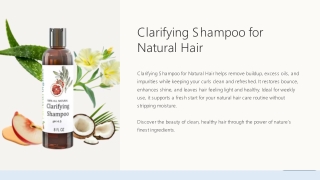How Does a Clarifying Shampoo for Natural Hair Improve Hair Health?