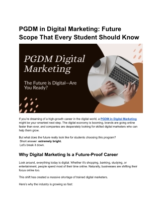 PGDM in Digital Marketing_ Future Scope That Every Student Should Know