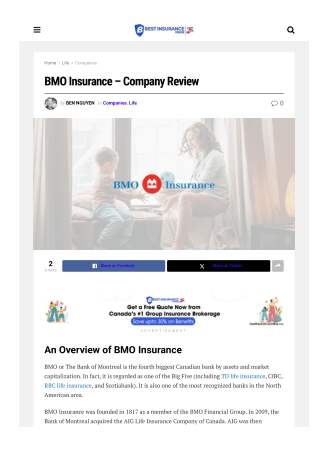 BMO Insurance – Company Review: Guaranteed Cash Value Plus Performance Bonuses