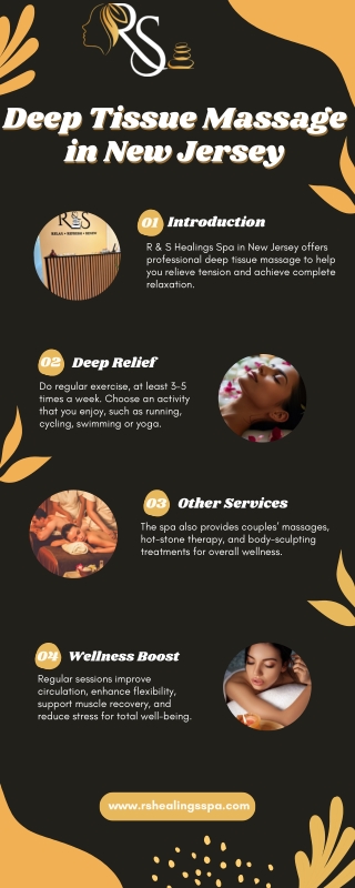 Deep Tissue Massage in New Jersey – Relax, Rejuvenate at R&S Healings Spa