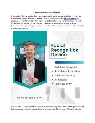 Secure KSA Access, Simplified by AI