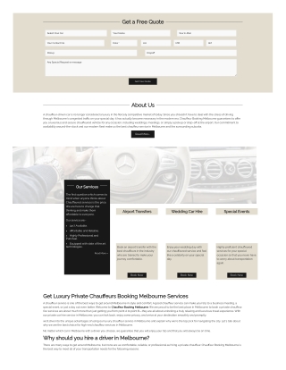 Chauffeur Service in Melbourne |