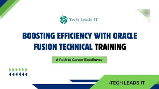 Oracle Fusion Technical Online Training