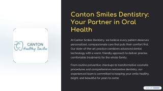 Your Trusted Dentist in Canton – Book Your Visit Today