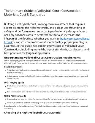 The Ultimate Guide to Volleyball Court Construction_ Materials, Cost & Standards-2025112012381793
