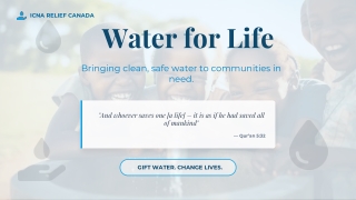 Clean Water Access Through Our Water Project Charity