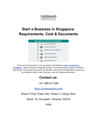 Discover the requirements, cost, documents, and timeline to start a business in