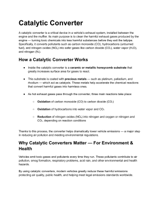 Catalytic converter