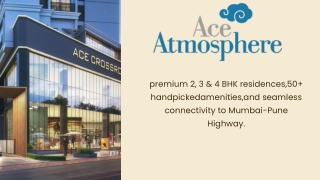 Jhamtani Ace Atmosphere Ravet | Premium 2, 3 & 4 BHK Apartments