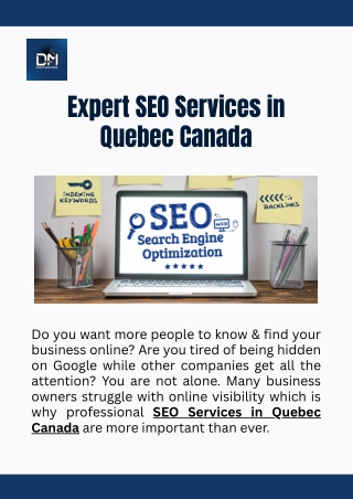Expert SEO Services in Quebec Canada