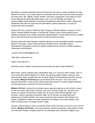 Medyum Ali Gürses Kimdir