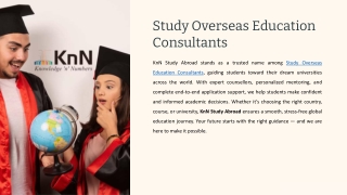 Study Overseas Education Consultants – KnN Study Abroad | Best Counsellor for St