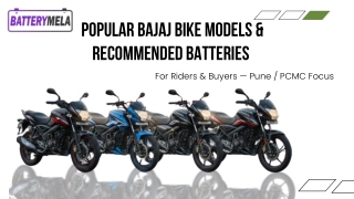 Complete Guide to Bajaj Bike Batteries |Batterymela