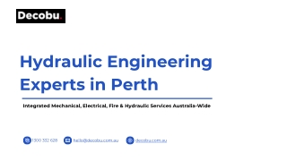 Hydraulic Engineering Experts in Perth