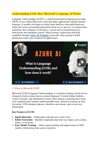 Azure AI-102 Course Online | Top Azure AI Training