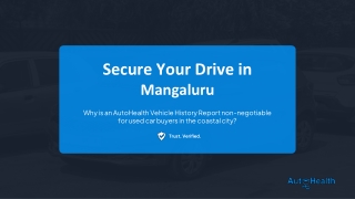 Secure Your Drive in Mangaluru