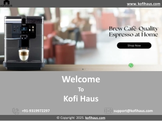 Espresso Machine with Grinder - Kofi Haus
