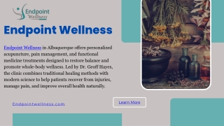 Acupuncture for Pain Management in Albuquerque