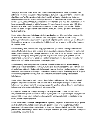Stake.com VPNsiz Giriş